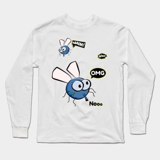 Funny Housefly T-shirt Gift for insects lovers Long Sleeve T-Shirt